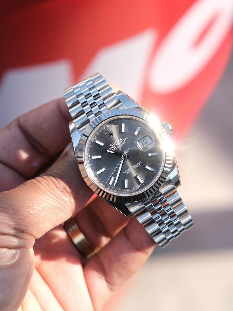 ROLEX DATEJUST DARK RHODIUM