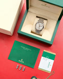 ROLEX DATE JUST SILVER