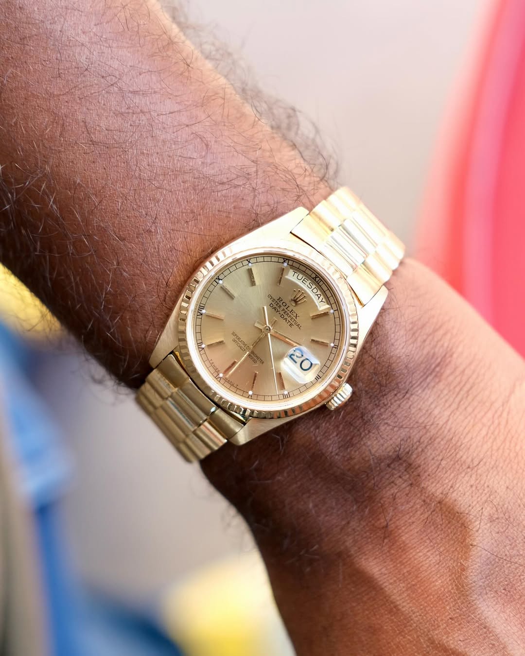 ROLEX DAY DATE 1979 | QUALIDADE MIRROR | ACOMPANHA CAIXA E DOCUMENTOS REPLICA ROLEX