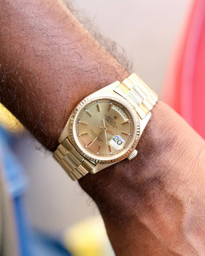 ROLEX DAY DATE 1979 | QUALIDADE MIRROR | ACOMPANHA CAIXA E DOCUMENTOS REPLICA ROLEX