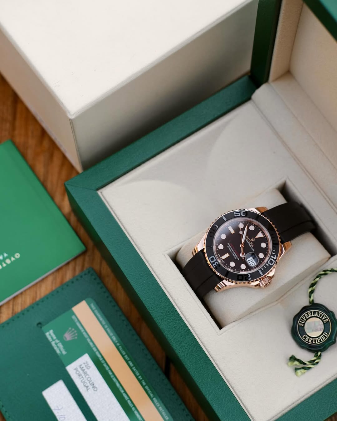 Rolex Yacht-Master Everose | QUALIDADE MIRROR | ACOMPANHA CAIXA E DOCUMENTOS REPLICA ROLEX | ULTIMAS UNIDADES COM DESCONTO DE INVERNO