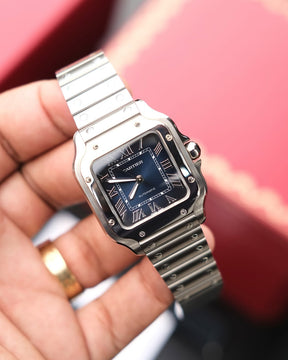 Cartier Santos Blue Dial 2024 | QUALIDADE MIRROR | ACOMPANHA CAIXA E DOCUMENTOS REPLICA CARTIER | ULTIMAS UNIDADES COM DESCONTO