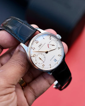 IWC PORTUGUESE SEVEN DAYS | QUALIDADE MIRROR | ACOMPANHA CAIXA E DOCUMENTOS REPLICA IWC