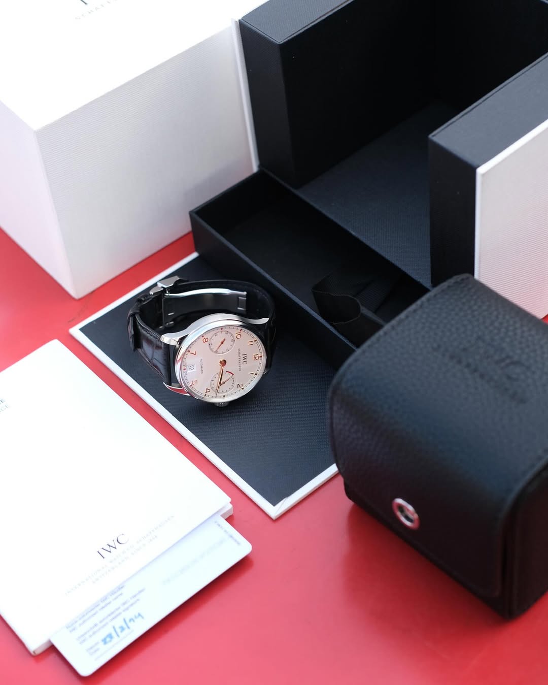 IWC PORTUGUESE SEVEN DAYS | QUALIDADE MIRROR | ACOMPANHA CAIXA E DOCUMENTOS REPLICA IWC