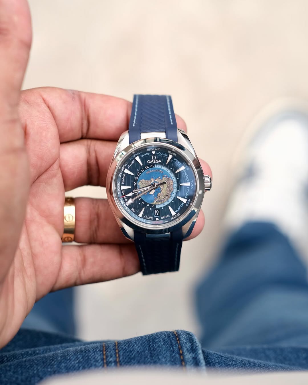 RELOGIO OMEGA AQUA TERRA WORLDTIMER