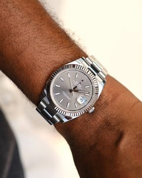 ROLEX DATEJUST DARK RHODIUM