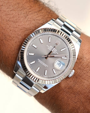 ROLEX DATEJUST DARK RHODIUM
