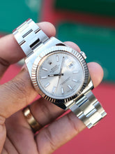 ROLEX DATE JUST SILVER