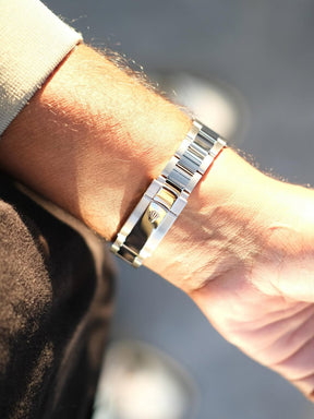 ROLEX DATE JUST SILVER