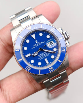 ROLEX SUBMARINER SMURF | QUALIDADE MIRROR | ACOMPANHA CAIXA E DOCUMENTOS REPLICA ROLEX