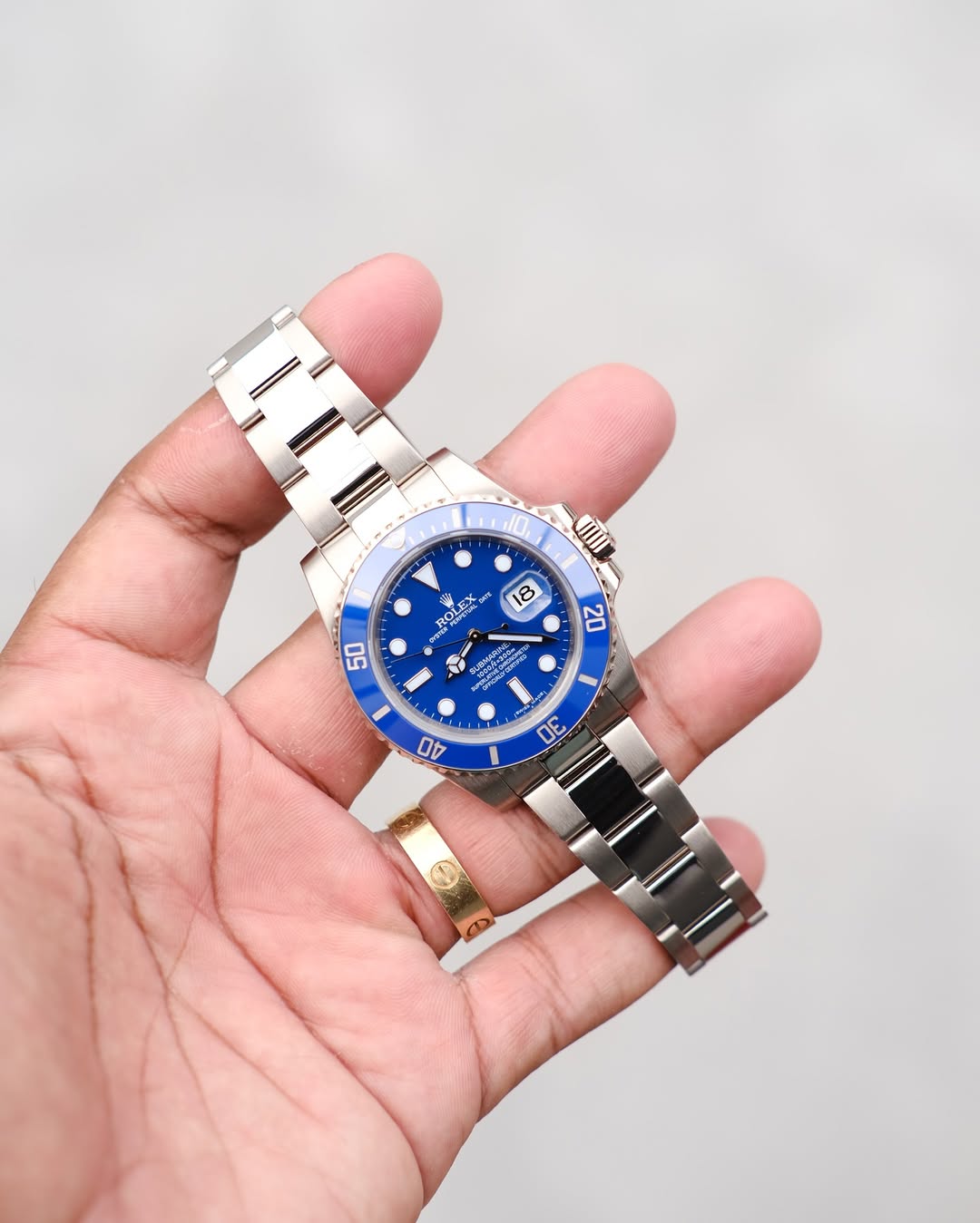 ROLEX SUBMARINER SMURF | QUALIDADE MIRROR | ACOMPANHA CAIXA E DOCUMENTOS REPLICA ROLEX