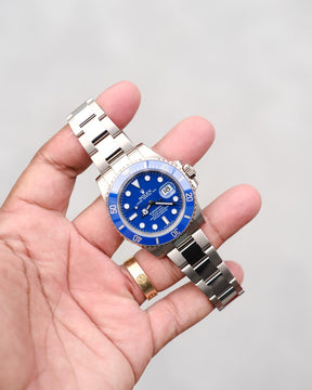 ROLEX SUBMARINER SMURF | QUALIDADE MIRROR | ACOMPANHA CAIXA E DOCUMENTOS REPLICA ROLEX