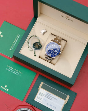ROLEX SUBMARINER SMURF | QUALIDADE MIRROR | ACOMPANHA CAIXA E DOCUMENTOS REPLICA ROLEX