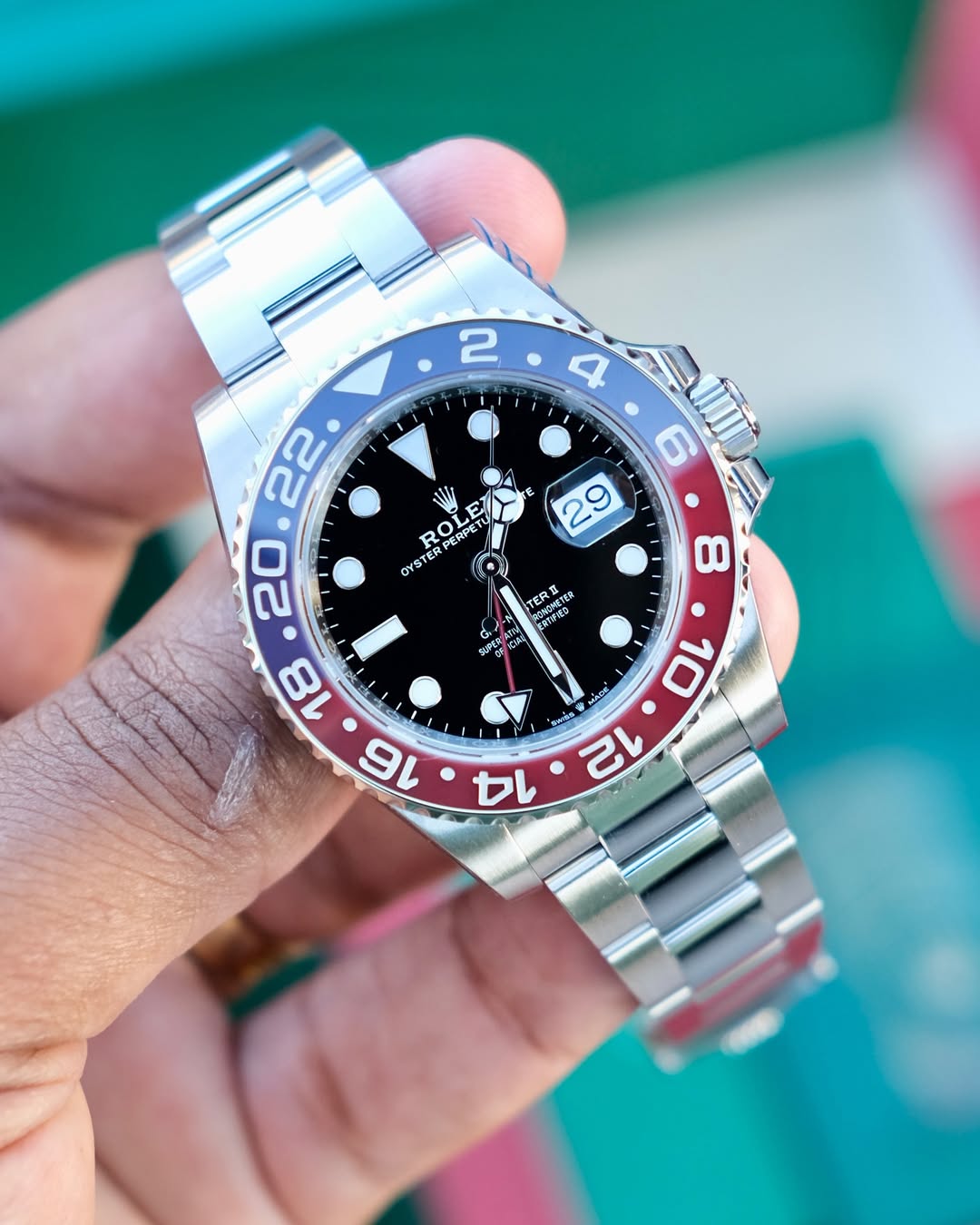 Rolex GMT Master II PEPSI | QUALIDADE MIRROR | ACOMPANHA CAIXA E DOCUMENTOS REPLICA ROLEX | ULTIMAS UNIDADES COM DESCONTO DE INVERNO
